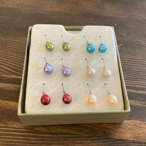 NWT Honora Pearl Earrings- Set of 6